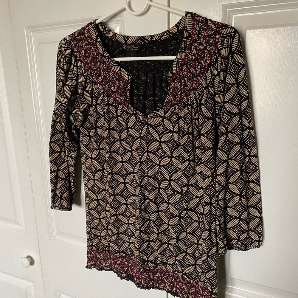 Lucky brand peasant top